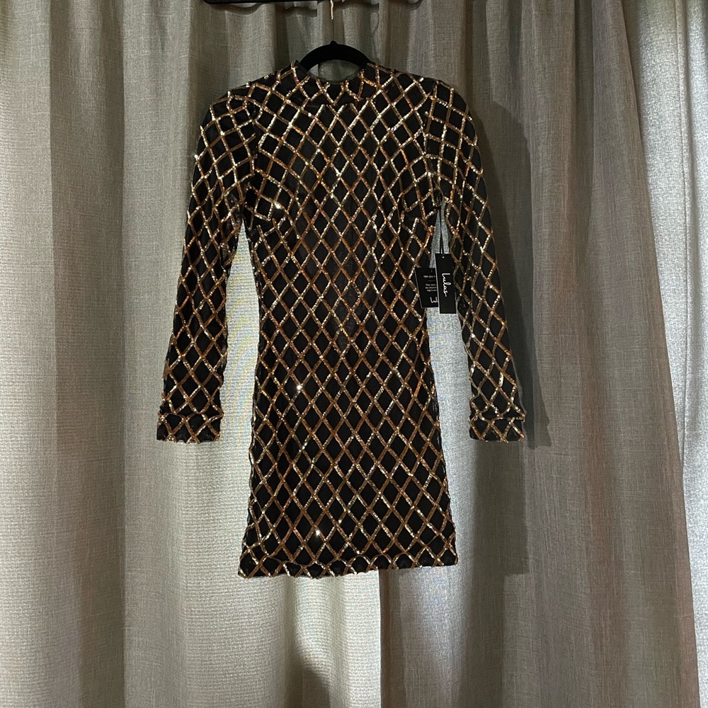 Long sleeve mini dress